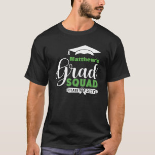 Weiß und Grüner Text Männerscheibe Schwarzer Ab T-Shirt