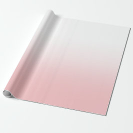 Weiß und Korallenrosa Ombre Geschenkpapier