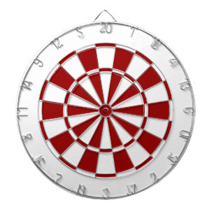 Weiß und Maron Dartscheibe