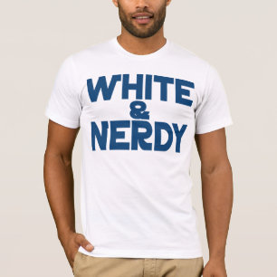 Weiß und Nerdy T-Shirt