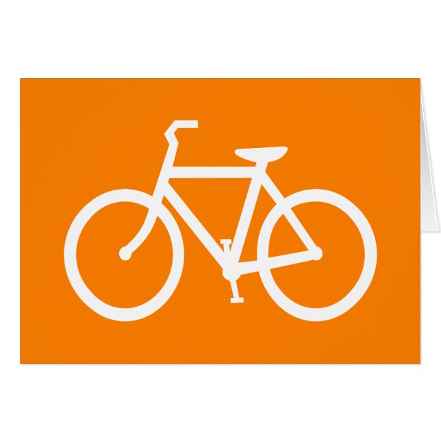 Weiß und Orange Bike (Vorderseite (Horizontal))