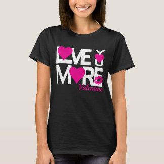 Weiß und rosa Liebe Mehr T - Shirt