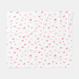 Weiß und Rosa Moderne Liebe Herzlich Willkommen im Fleecedecke