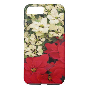 Weiß und rot Poinsettias I Holiday Floral Case-Mate iPhone Hülle