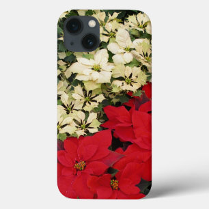 Weiß und rot Poinsettias I Holiday Floral Case-Mate iPhone Hülle