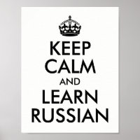 Weiß und Schwarz bleiben ruhig und lernen Russisch