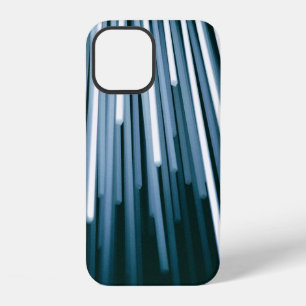 Weiß und Schwarz digital iPhone 12 Hülle