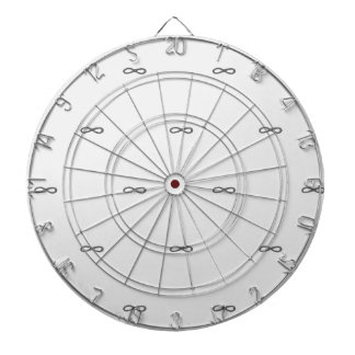 Weiß und Schwarz Einfach und modernes Muster Dartscheibe