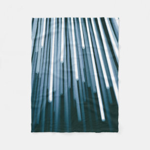Weiß und Schwarz Fleecedecke