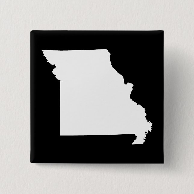 Weiß und Schwarz Missouri Button (Vorderseite)
