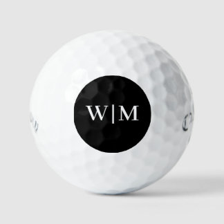 Weiß und Schwarz personalisieren Golfball