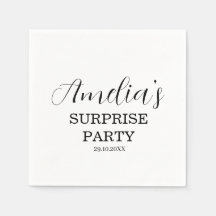 Weiß und Schwarz, überraschende Geburtstagsparty