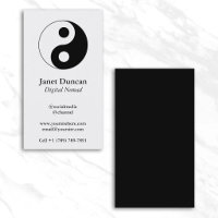Weiß und Schwarz Yin und Yang-Symbol