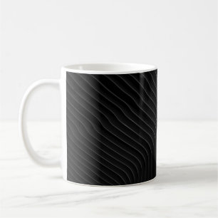 WEISS UND SCHWARZES SHIRT KAFFEETASSE