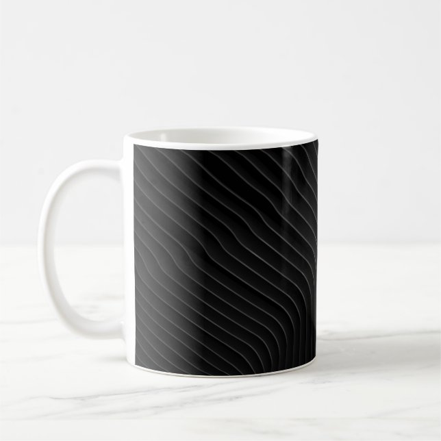 WEISS UND SCHWARZES SHIRT KAFFEETASSE (Links)