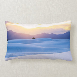 Weiß versandet nationales Monument 3 Lendenkissen