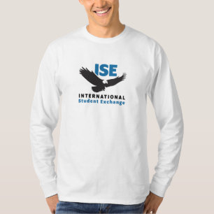 Weiß-weiße, lange Schlange-T - Shirt ISE-Logo