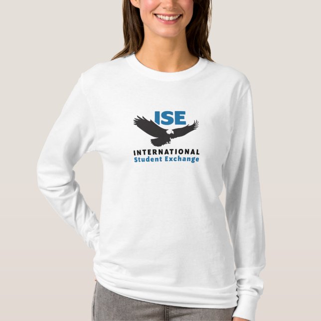 Weiß weiße Schlange T - Shirt ISE Square Logo (Vorderseite)