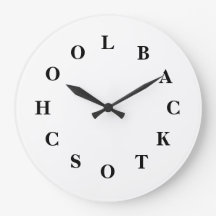 Weiß zurück zu Schulgroßer Wanduhr durch Janz