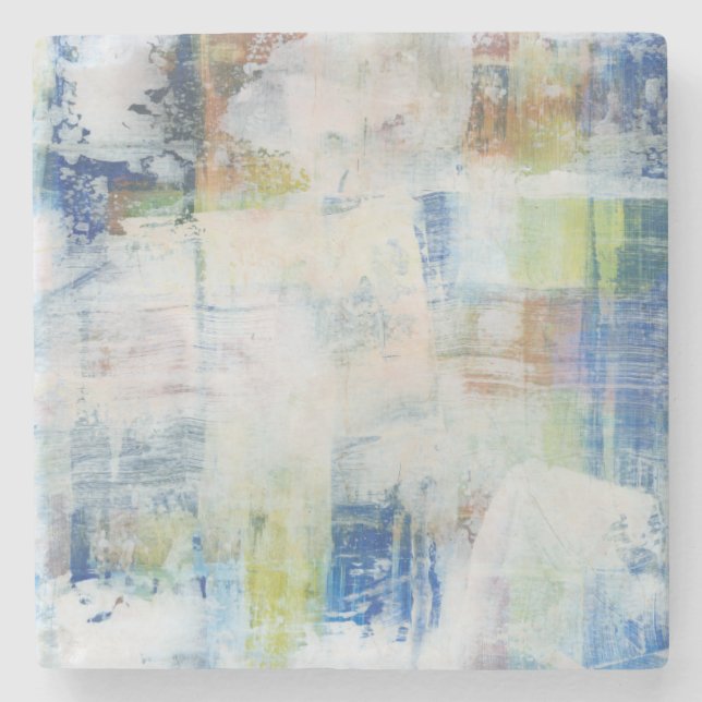 Weißabstrich III Steinuntersetzer (Vorderseite)