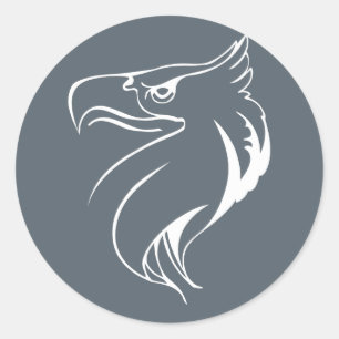 Weißadler Runder Aufkleber