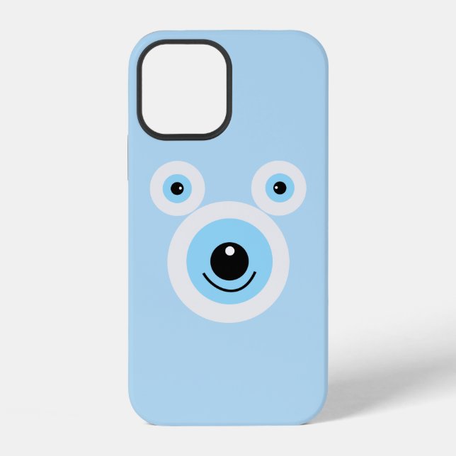 Weißbärengesicht iPhone Hülle (Rückseite)
