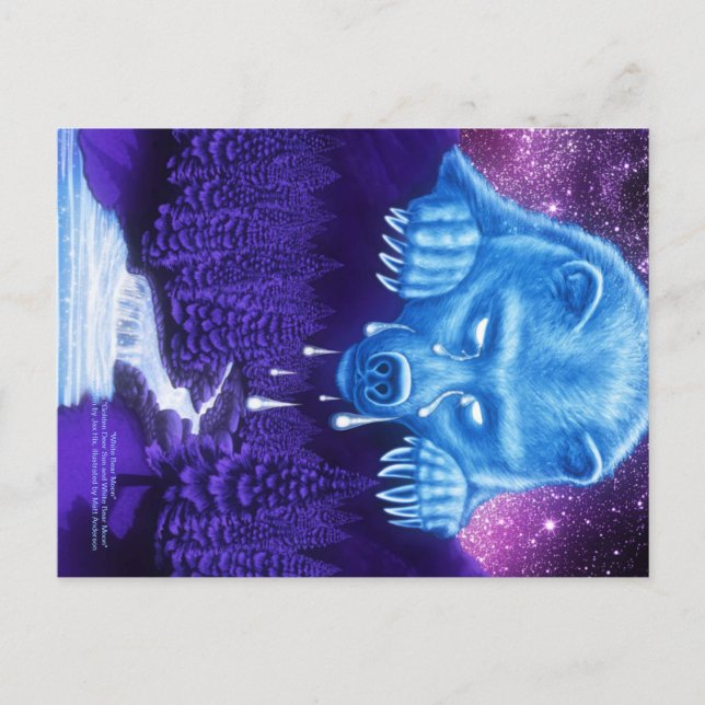 Weißbärenmoon Postkarte (Vorderseite)