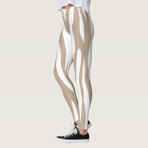 Weißbeige Leggings