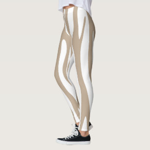 Weißbeige Leggings