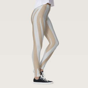 Weißbeige Leggings