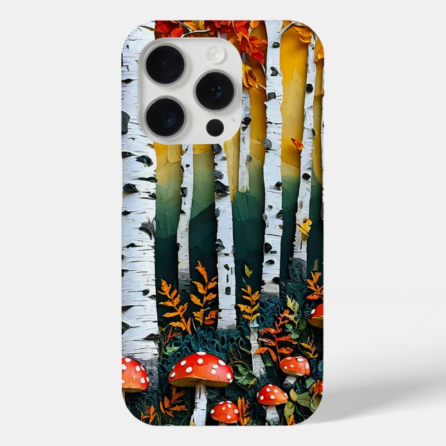 Weißbirkenwald Case-Mate iPhone Hülle (Rückseite)