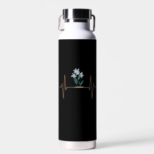 Weißblumen Gärtner Blumenliebhaber Trinkflasche