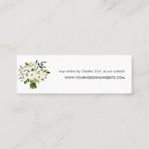 Weißblut  Website für Bouquet-Hochzeiten Mini Visitenkarte