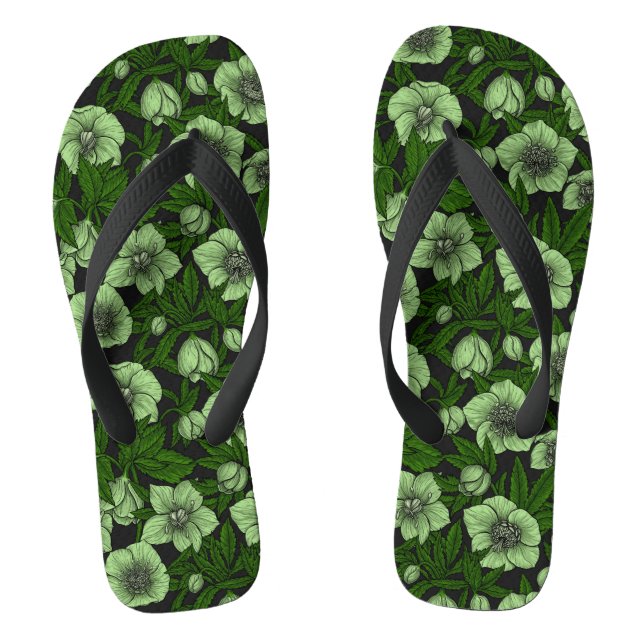 Weißbohrer mit Blätter Flip Flops (Fußbett)