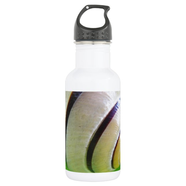 Weißbraune Schnecke Trinkflasche (Vorderseite)