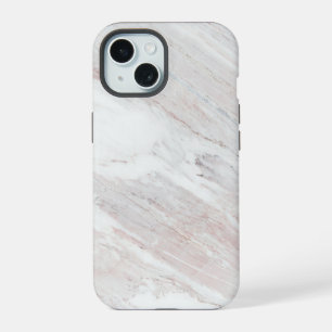 Weißbrauner Marmor iPhone 15 Hülle