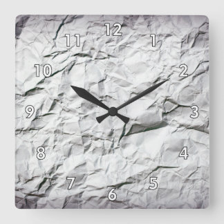 Weißbuch der Augen Quadratische Wanduhr