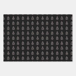 Weißbuch zum Schwarzen Umschlag Geschenkpapier Set