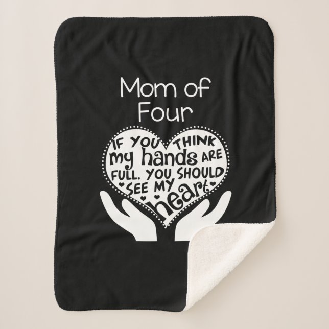 Weißdesign Sherpadecke (Vorderseite)