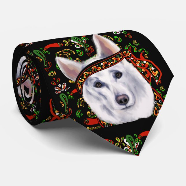 WEISSDEUTSCHE SHEPHERD MEXICO KRAWATTE (Gerollt)