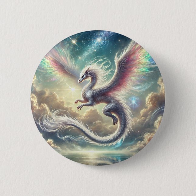 Weißdrache Button (Vorderseite)