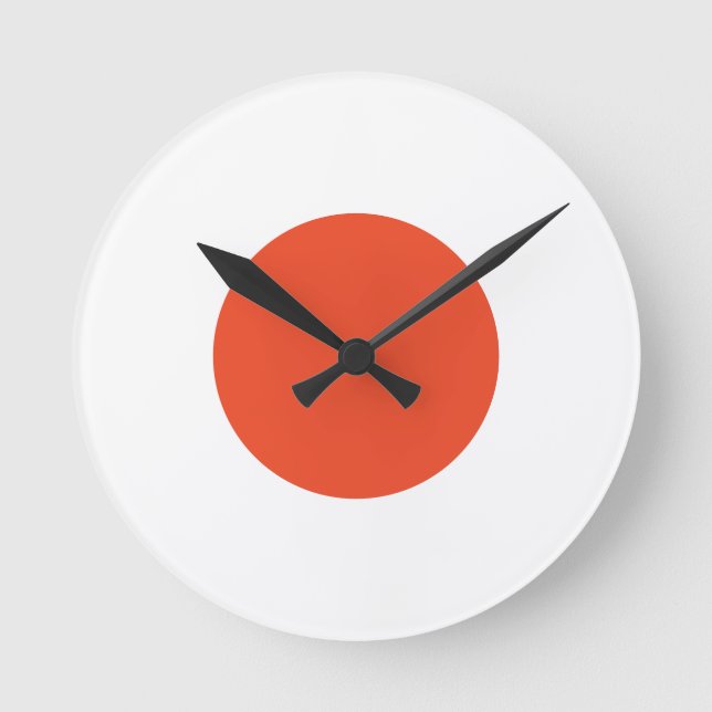 Weiße Acrylmauer Runde Wanduhr (Vorderseite)