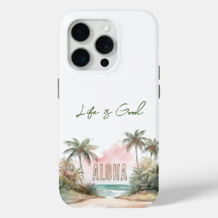 Weiße Aloha Tropical Beach Palmen Case-Mate iPhone Hülle