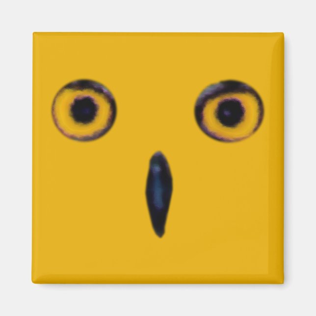 Weiße alte Augen Magnet (Vorne)