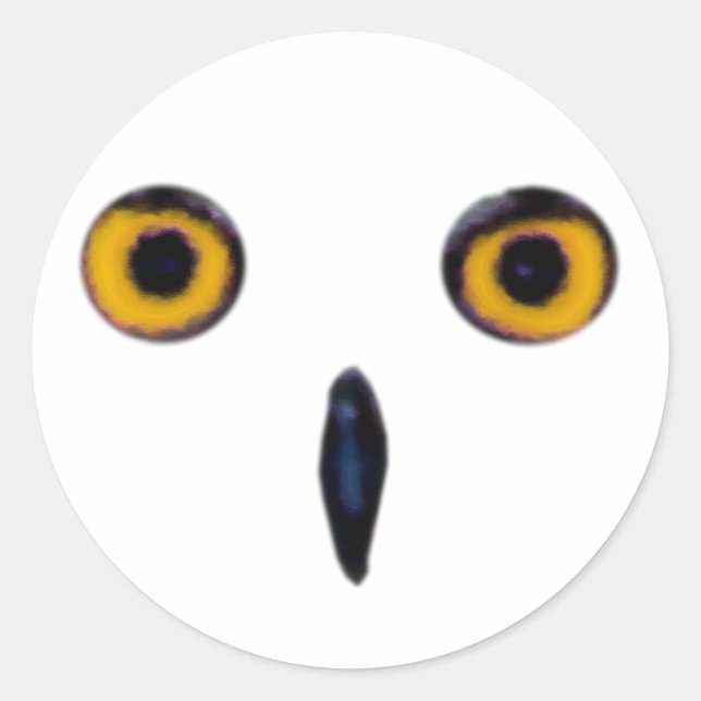 Weiße alte Augen Runder Aufkleber (Vorderseite)