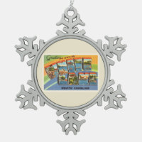 Weiße alte Vintage Postkarte See-Nord-Carolina NC