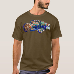 Weiße Alternate Design eines Mandarinfish T-Shirt