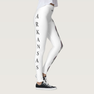 Weiße Arkansas Staatsblume Apfelblüten Leggings