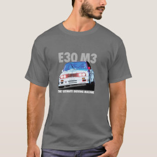 Weiße Art BMWs E30 M3 DTM Rennläufer-(Warsteiner) T-Shirt