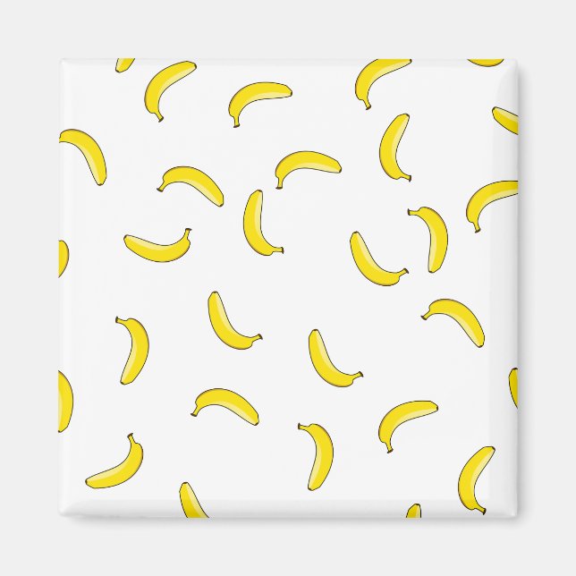 Weiße Banane Magnet (Vorne)
